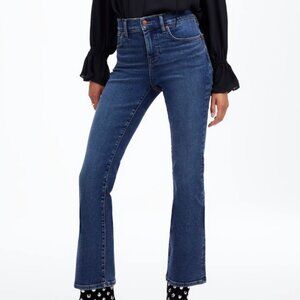 Madewell Kick Out Crop Jeans in Lenoir Wash with Stretch Mid-Rise Size 31, NR480